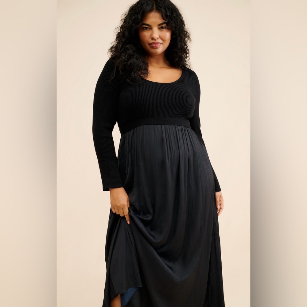 Anthropologie Black Maxi Dress